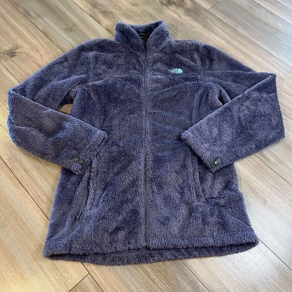 North Face Purple Casual‎ Fleece Jacket Women Large - Picture 1 of 4